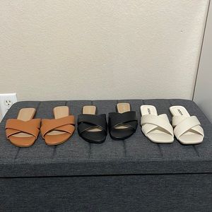 Sandals 3pairs